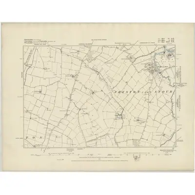 1883 Map of Gloucestershire IV.NW, 1884 Print