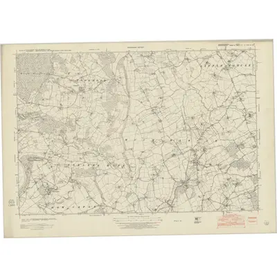 1948 Map of Gloucestershire IX, 1953 Print