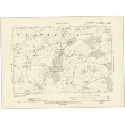 1901 Map of Gloucestershire IX.SE, 1904 Print