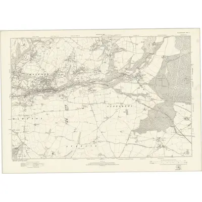 1920 Map of Gloucestershire L, 1924 Print