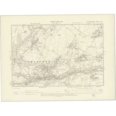 1901 Map of Gloucestershire L.NW, 1903 Print