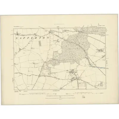 1882 Map of Gloucestershire L.SE, 1883 Print
