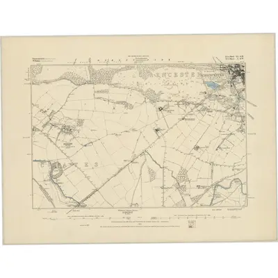 1875 Map of Gloucestershire LI.SW, 1885 Print