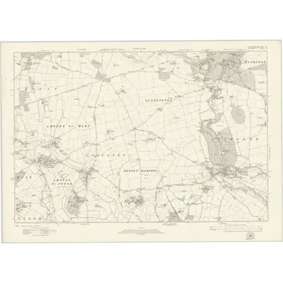1920 Map of Gloucestershire LII, 1924 Print