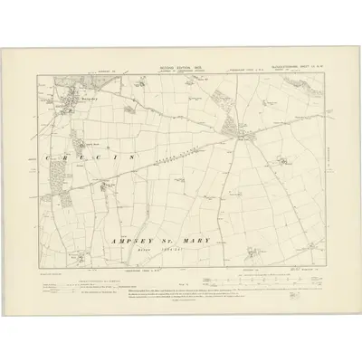 1901 Map of Gloucestershire LII.NW, 1903 Print