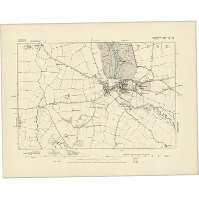 1875 Map of Gloucestershire LII.SE, 1886 Print