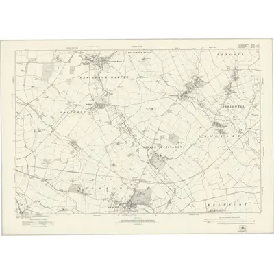 1919 Map of Gloucestershire LIII, 1923 Print
