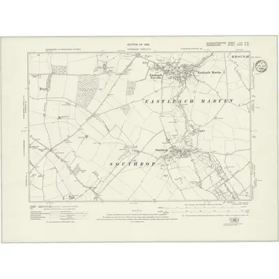 1919 Map of Gloucestershire LIII.NW, 1923 Print