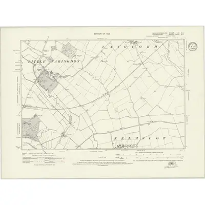 1919 Map of Gloucestershire LIII.SE, 1923 Print