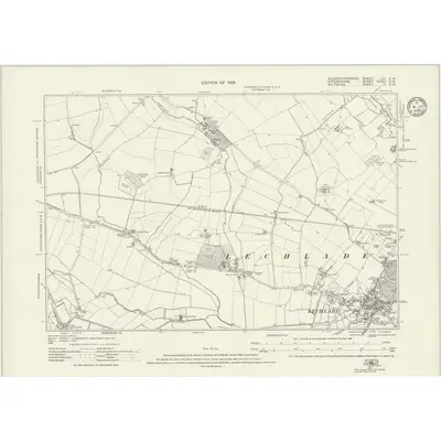 1919 Map of Gloucestershire LIII.SW, 1923 Print