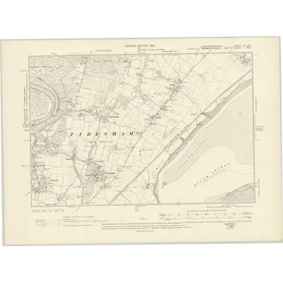 1900 Map of Gloucestershire LIV.NE, 1903 Print