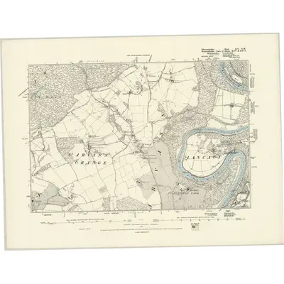 1880 Map of Gloucestershire LIV.NW, 1888 Print