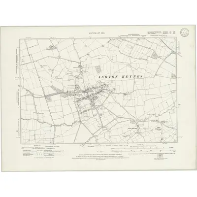 1920 Map of Gloucestershire LIX.SE, 1924 Print