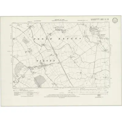 1920 Map of Gloucestershire LIX.SW, 1924 Print
