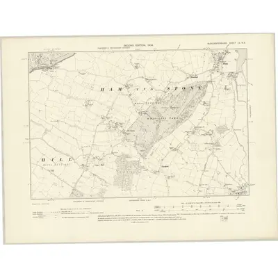 1901 Map of Gloucestershire LV.NE, 1904 Print