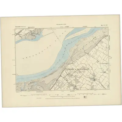 1879 Map of Gloucestershire LV.NW, 1885 Print