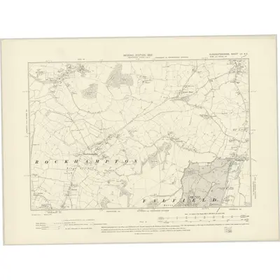 1901 Map of Gloucestershire LV.SE, 1903 Print