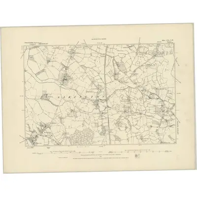 1879 Map of Gloucestershire LVI.NW, 1884 Print