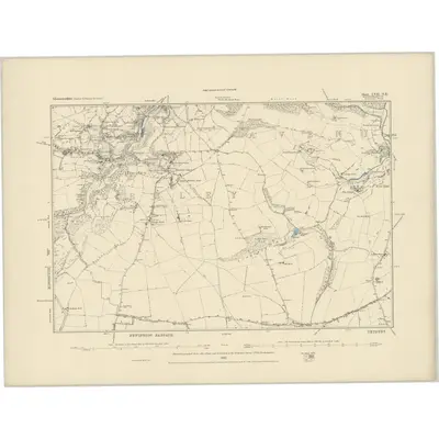 1881 Map of Gloucestershire LVII.NE, 1885 Print