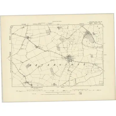 1881 Map of Gloucestershire LVII.SE, 1886 Print