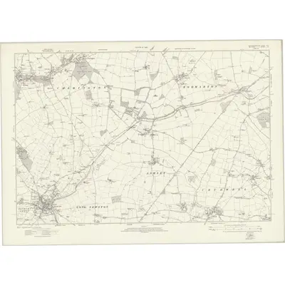 1919 Map of Gloucestershire LVIII, 1924 Print