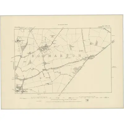 1881 Map of Gloucestershire LVIII.NE, 1885 Print