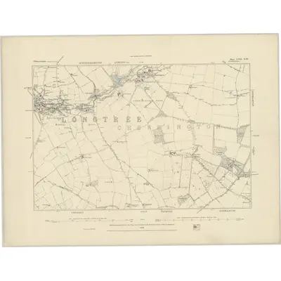 1881 Map of Gloucestershire LVIII.NW, 1884 Print