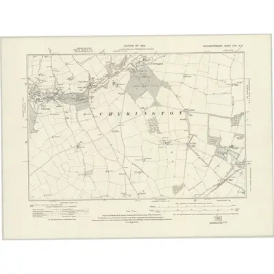 1919 Map of Gloucestershire LVIII.NW, 1924 Print