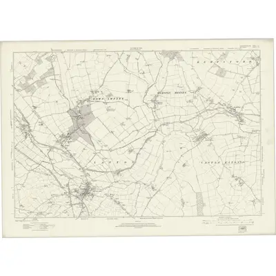 1920 Map of Gloucestershire LX, 1924 Print