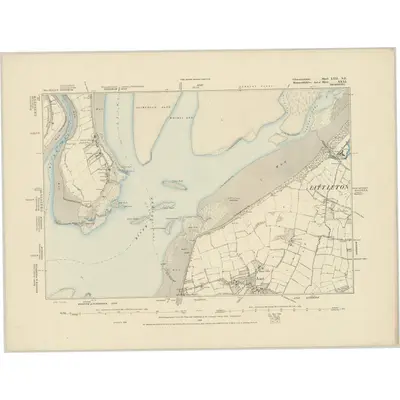 1880 Map of Gloucestershire LXII.NE, 1886 Print