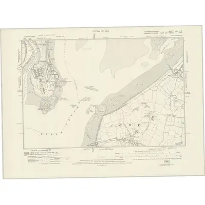 1919 Map of Gloucestershire LXII.NE, 1924 Print