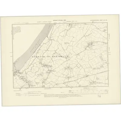 1900 Map of Gloucestershire LXII.SE, 1903 Print