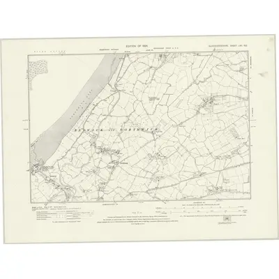 1919 Map of Gloucestershire LXII.SE, 1924 Print