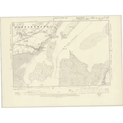 1900 Map of Gloucestershire LXII.SW, 1903 Print