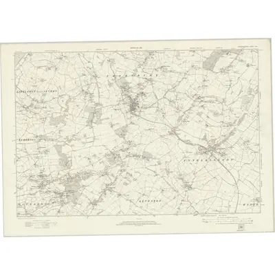 1919 Map of Gloucestershire LXIII, 1923 Print