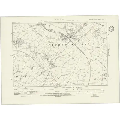 1919 Map of Gloucestershire LXIII.SE, 1935 Print