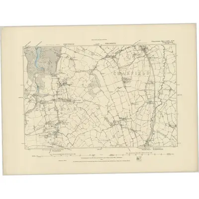 1879 Map of Gloucestershire LXIV.NW, 1886 Print