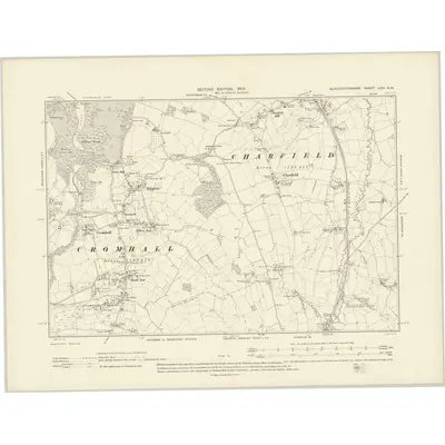 1901 Map of Gloucestershire LXIV.NW, 1903 Print