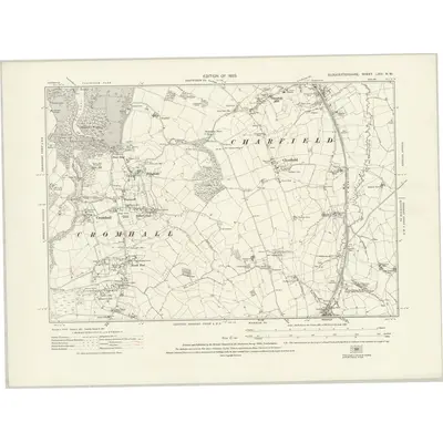 1919 Map of Gloucestershire LXIV.NW, 1923 Print