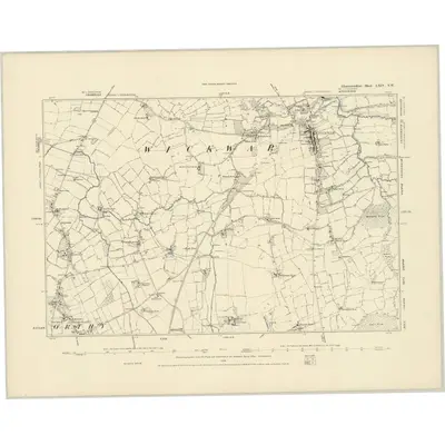 1879 Map of Gloucestershire LXIV.SW, 1886 Print