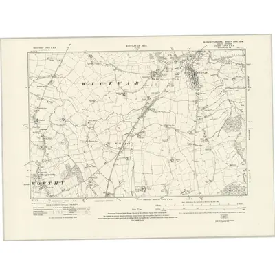 1919 Map of Gloucestershire LXIV.SW, 1923 Print