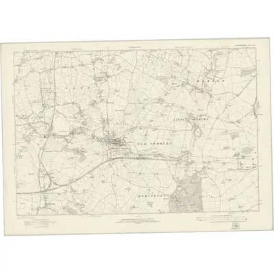 1919 Map of Gloucestershire LXIX, 1924 Print