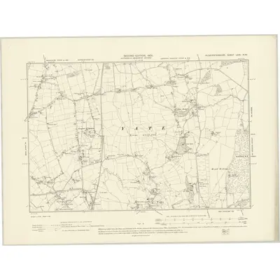 1901 Map of Gloucestershire LXIX.NW, 1903 Print