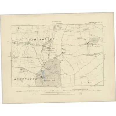 1881 Map of Gloucestershire LXIX.SE, 1886 Print