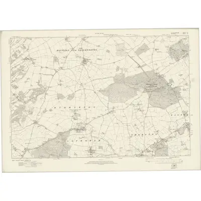 1919 Map of Gloucestershire LXV, 1924 Print