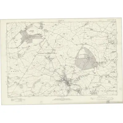 1919 Map of Gloucestershire LXVI, 1924 Print