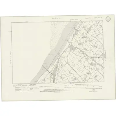 1912 Map of Gloucestershire LXVII.SW, 1933 Print