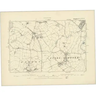 1880 Map of Gloucestershire LXVIII.SW, 1886 Print