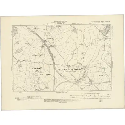 1901 Map of Gloucestershire LXVIII.SW, 1903 Print