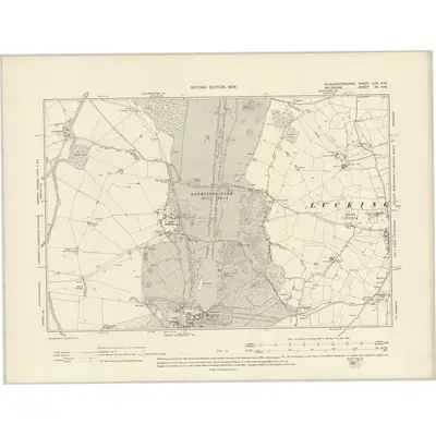 1899 Map of Gloucestershire LXX.NW, 1903 Print